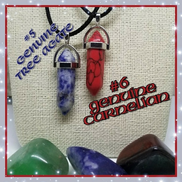 🆕️ Blood Moon Charged Healing Crystal Necklaces - Picture 4 of 10